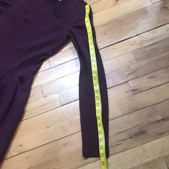 Wilfred Free Tartine Burgundy Fit And Flare Dress - Picture 15 of 16